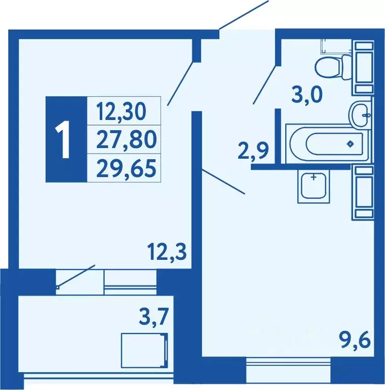 1-к кв. Башкортостан, Уфа Дема жилрайон, Новая Дема жилой комплекс ... - Фото 1