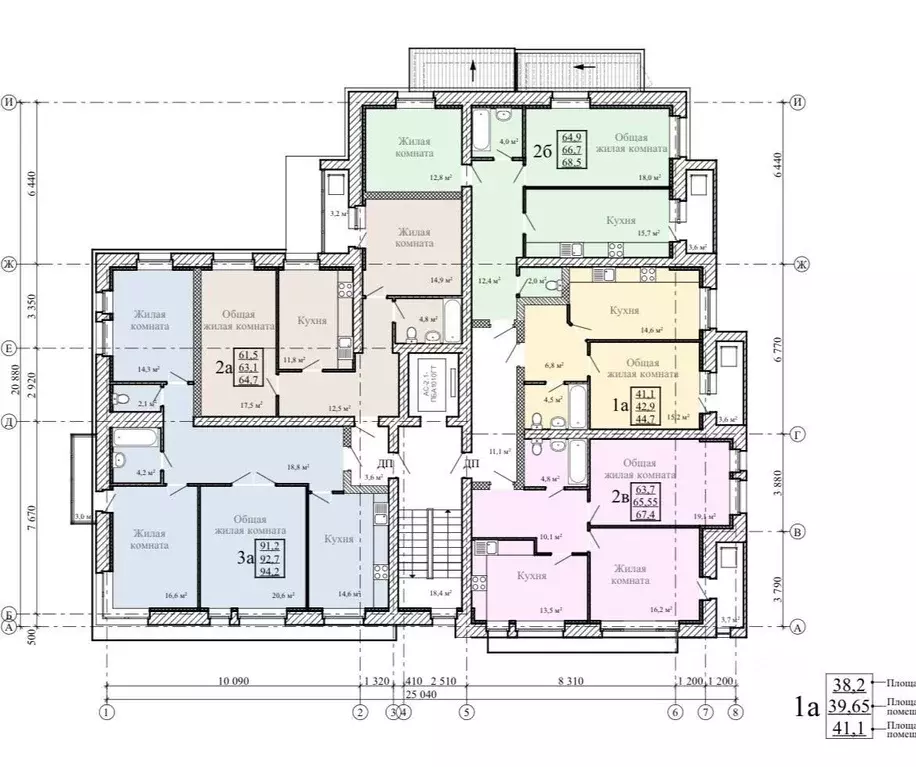 3-к кв. Тамбовская область, Тамбов Державинская ул., 20 (94.2 м) - Фото 2