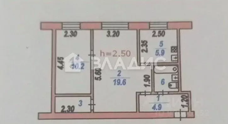 2-к кв. Ивановская область, Приволжск Революционная ул., 171 (46.4 м) - Фото 2