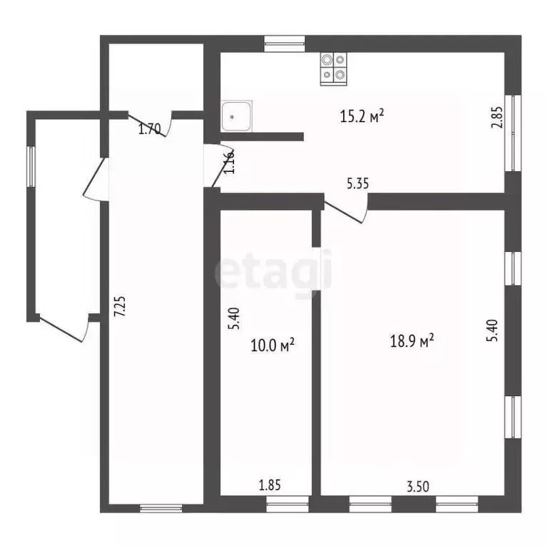 Дом в Нижегородская область, Выкса ул. Белякова, 145 (44 м) - Фото 1