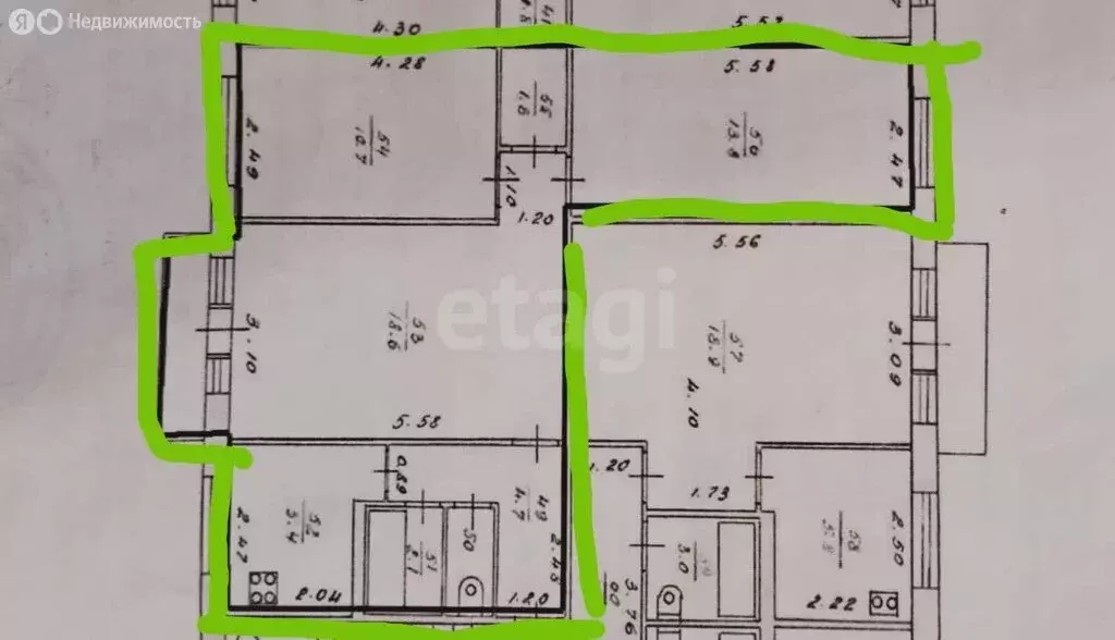 3-комнатная квартира: Киров, Сормовская улица, 34 (58.3 м) - Фото 1