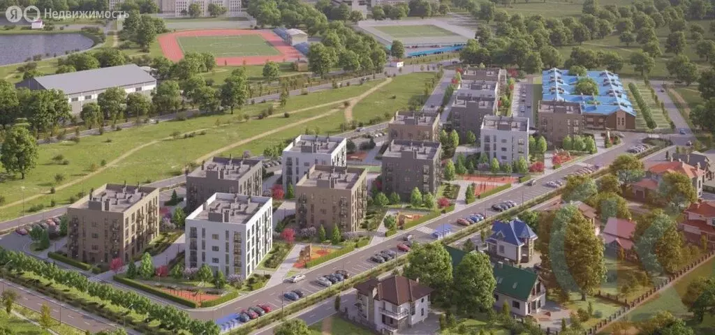 1-комнатная квартира: Заозёрное, Олимпийская улица (34.81 м) - Фото 1