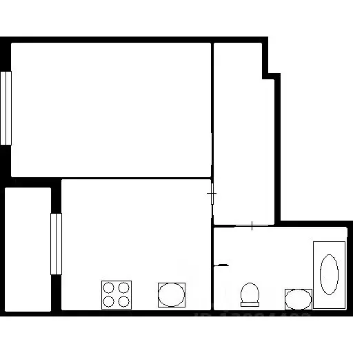 1-к кв. Санкт-Петербург дор. Кушелевская, 6к1 (40.0 м) - Фото 2