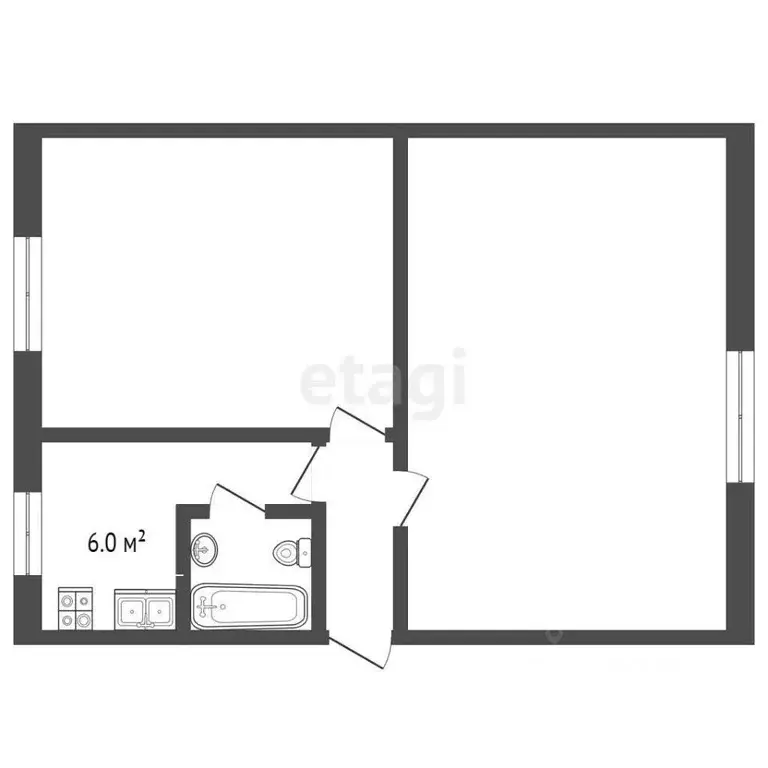 2-к кв. Саратовская область, Балашов ул. Романова, 17 (53.9 м) - Фото 1