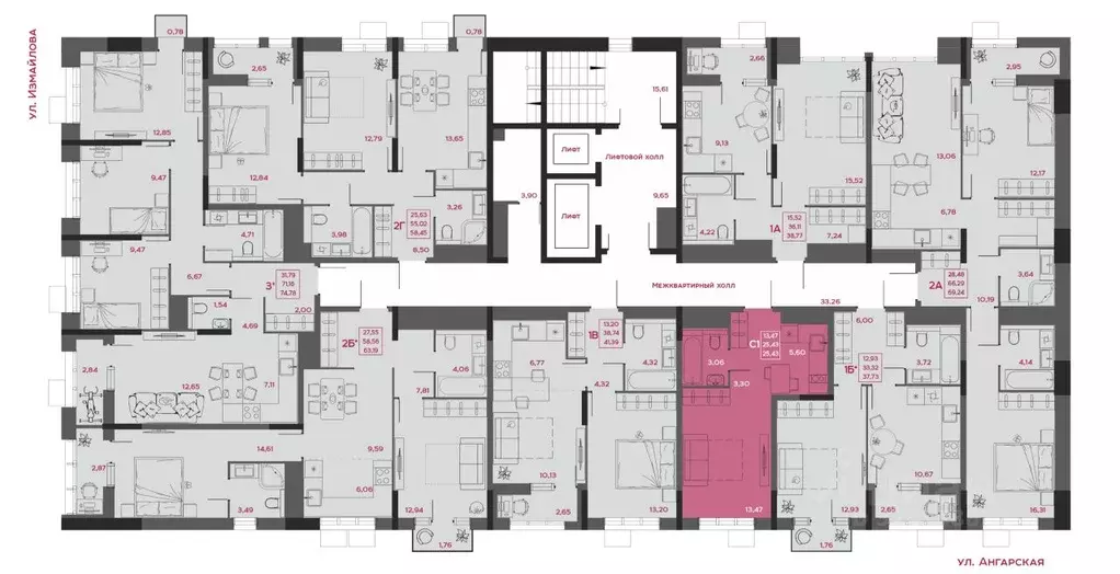 Студия Пензенская область, Пенза Форт жилой комплекс (25.43 м) - Фото 2