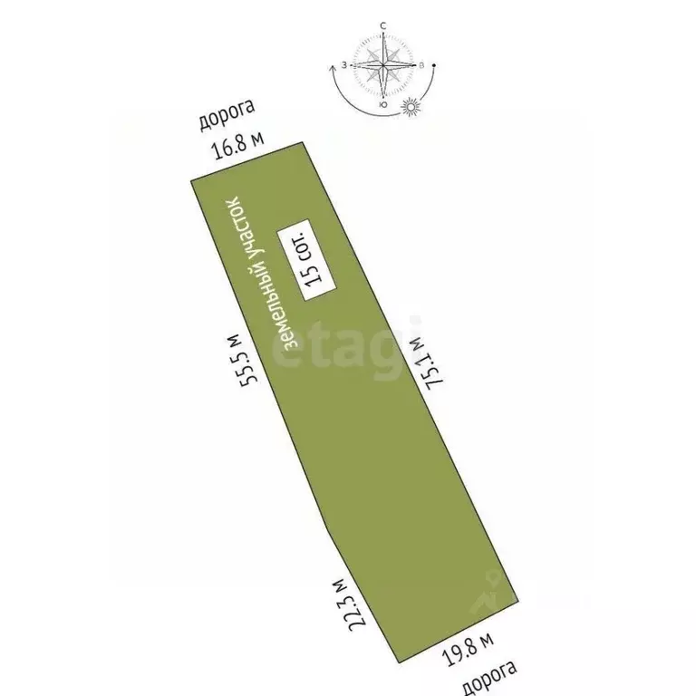 Участок в Севастополь с. Передовое,  (15.0 сот.) - Фото 2