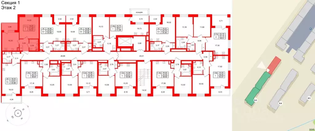 1-к кв. Санкт-Петербург Пулковское ш., 99к6 (31.16 м) - Фото 1