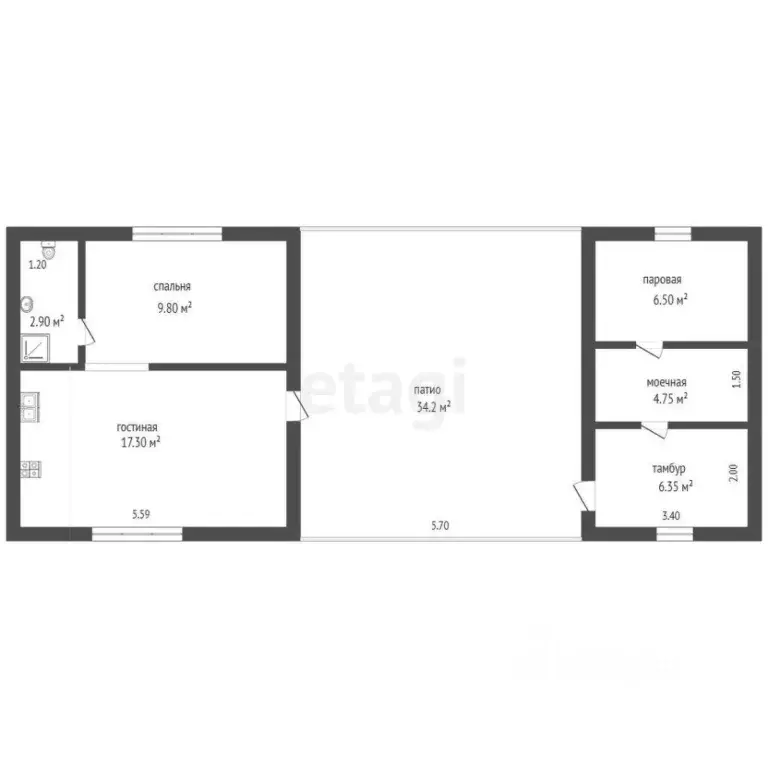 Дом в Вологодская область, Авиатор садоводческое товарищество 120 (81 ... - Фото 2