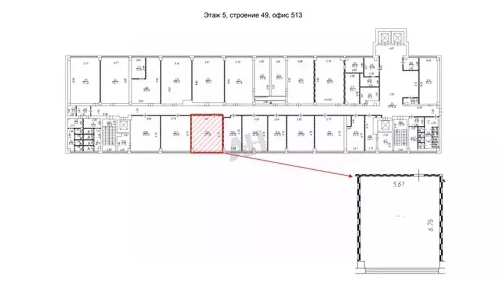 Помещение свободного назначения в Москва Рязанский просп., 2С49 (45 м) - Фото 1