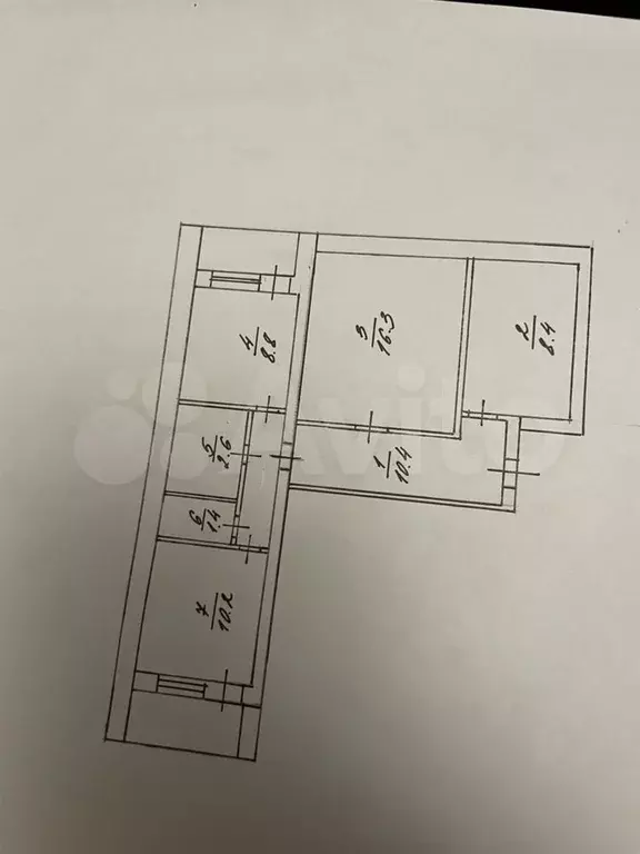 3-к. квартира, 58,1 м, 7/10 эт. - Фото 0