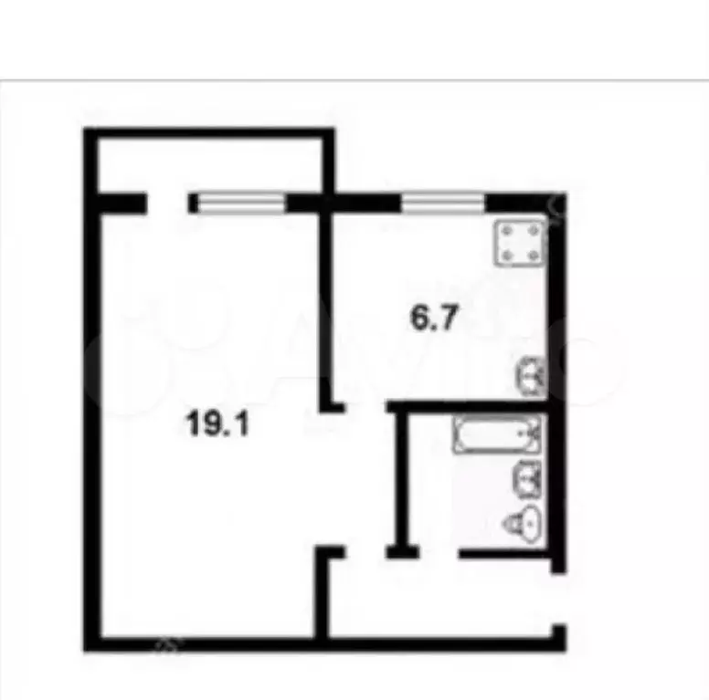 1-к. квартира, 31 м, 4/5 эт. - Фото 0