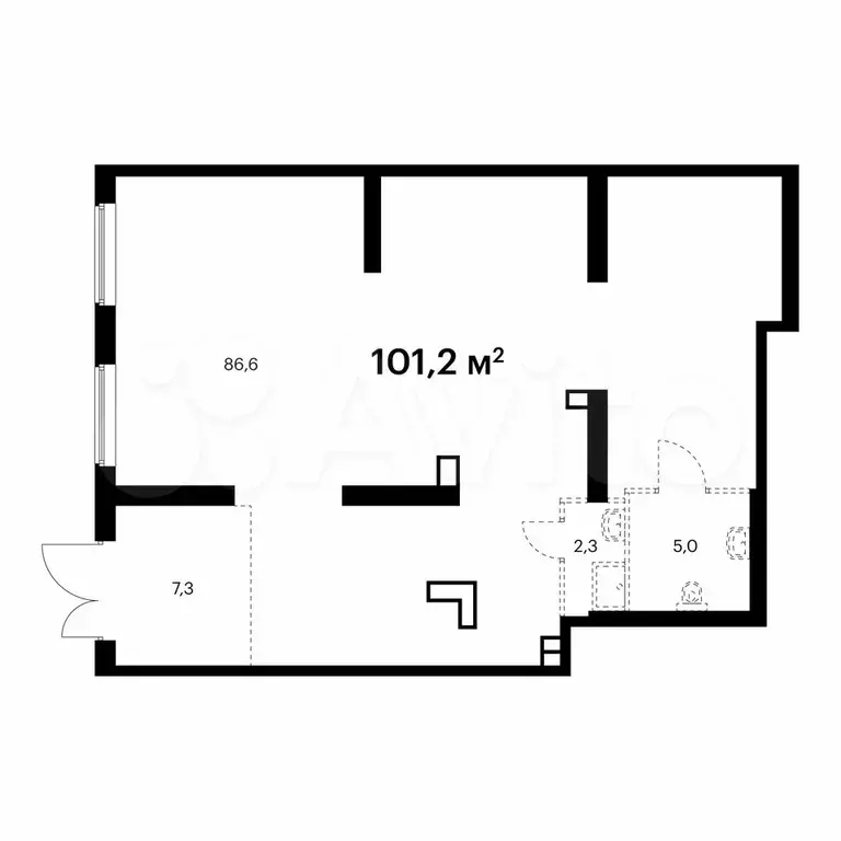 Продам помещение свободного назначения, 101.2 м - Фото 0