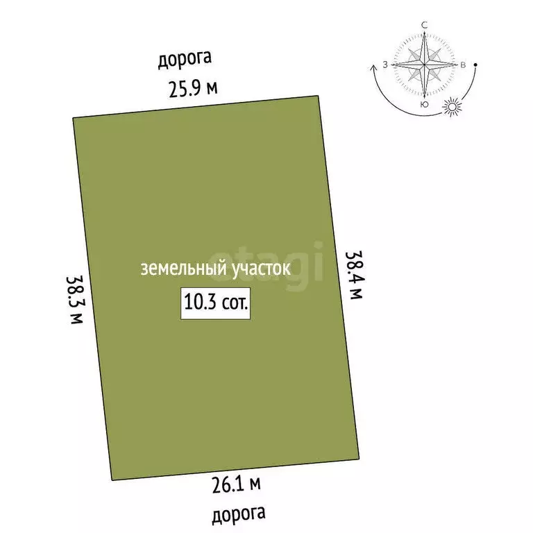 Участок в Береговое, Скифская улица, 10 (9.98 м) - Фото 1