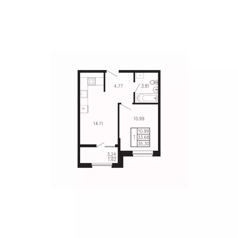 1-к кв. Крым, Феодосия муниципальный округ, Приморский пгт Просторы ... - Фото 1