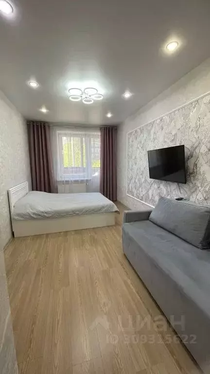 1-к кв. Татарстан, Казань ул. Рауиса Гареева, 102к2 (34.0 м) - Фото 0