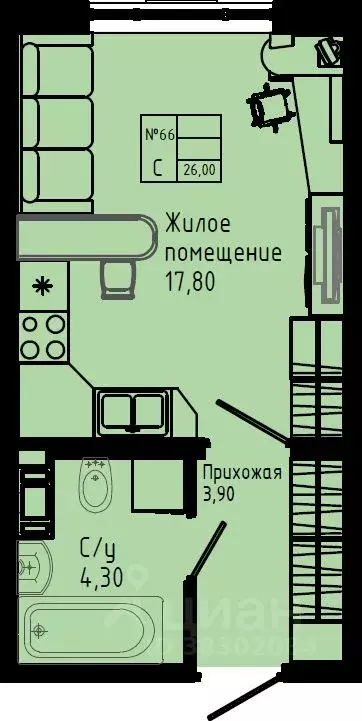 Студия Ленинградская область, Коммунар г. Гатчинский муниципальный ... - Фото 1