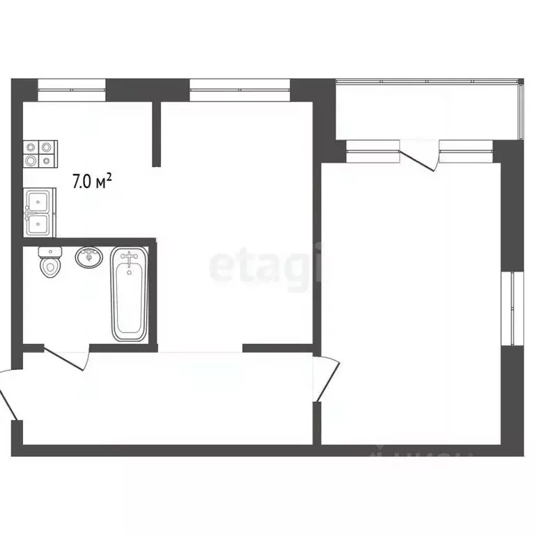 2-к кв. Московская область, Видное Советская ул., 3 (43.5 м) - Фото 2