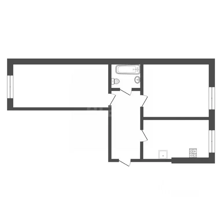 2-к кв. Тульская область, Кимовск ул. Мелихова, 16 (46.6 м) - Фото 2