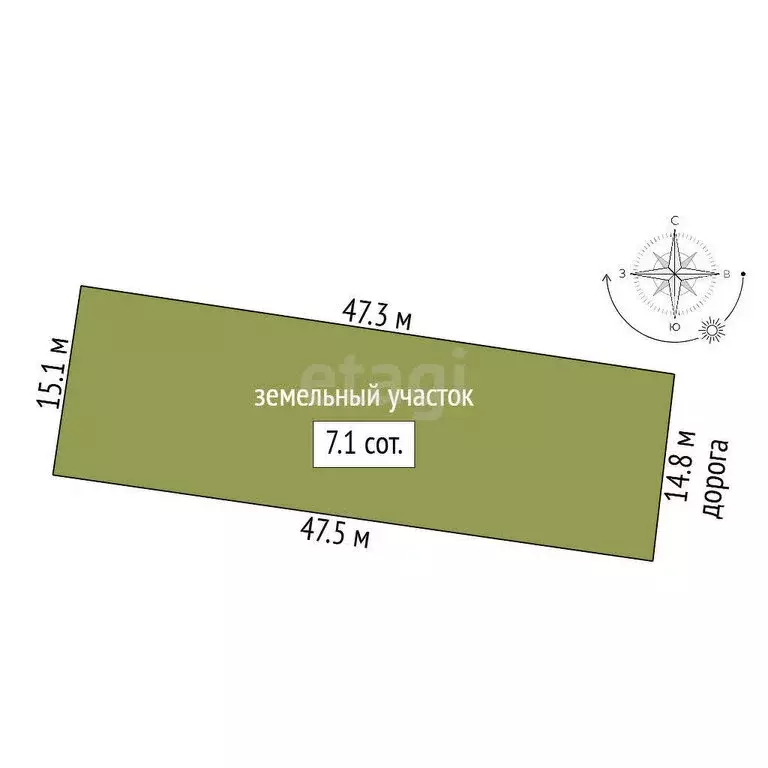 Участок в Заводоуковск, СНТ Колос (7.09 м) - Фото 1