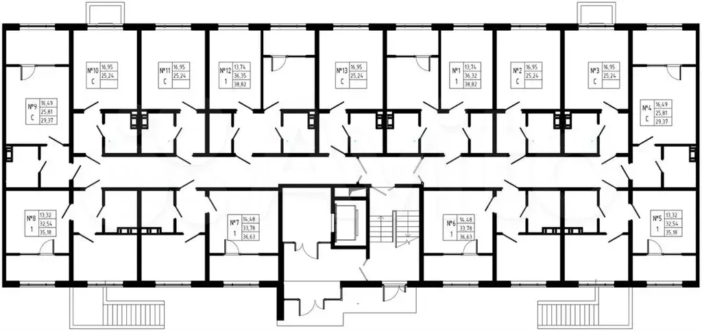 квартира-студия, 25,2 м, 1/8 эт. - Фото 1