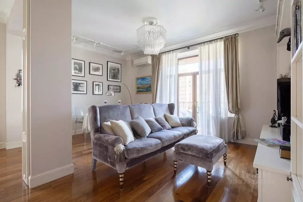 3-к кв. Москва Смоленская наб., 5/13 (80.0 м) - Фото 1