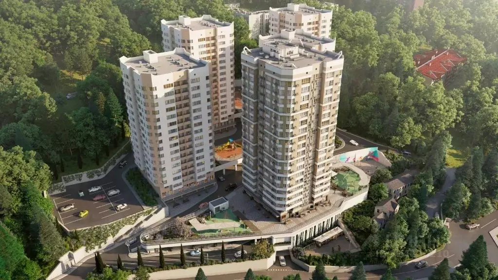 1-к кв. Крым, Ялта Ай-Петри жилой комплекс (37.41 м) - Фото 2