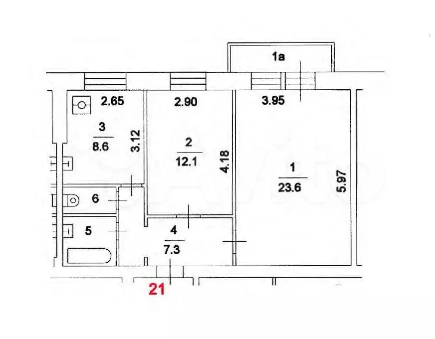 Аукцион: 2-к. квартира, 56,3 м, 5/8 эт. - Фото 0