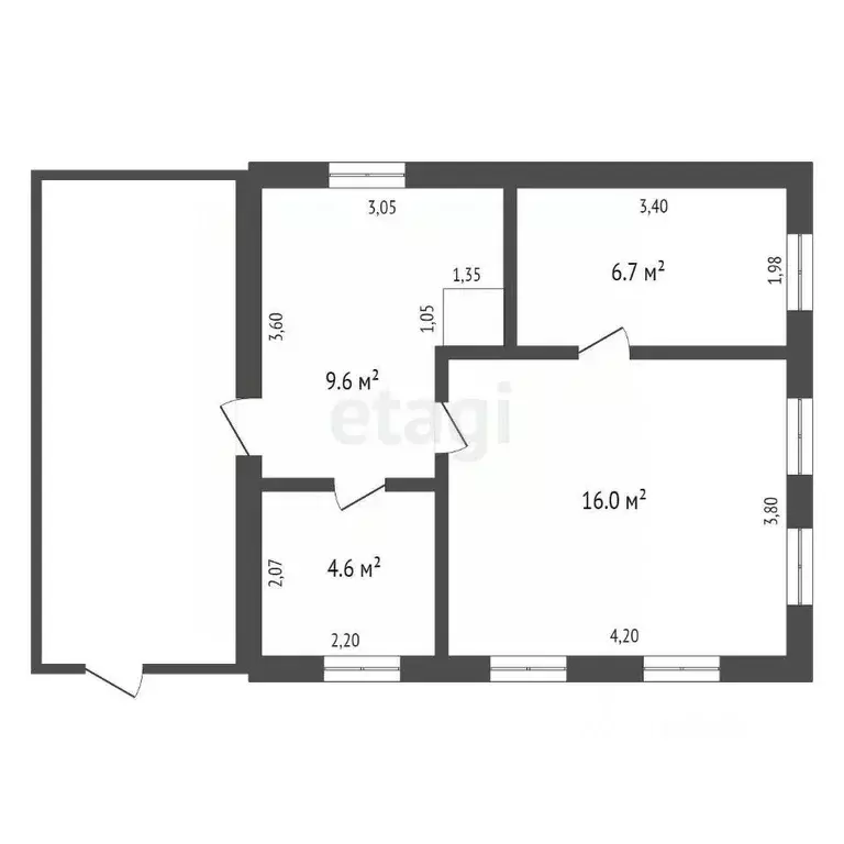 Дом в Амурская область, Благовещенск Кузнечная ул., 110/89 (60 м) - Фото 1