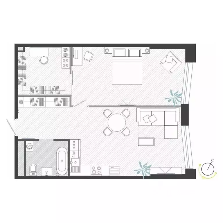 2-к кв. Приморский край, Владивосток ул. Нейбута (65.29 м) - Фото 1