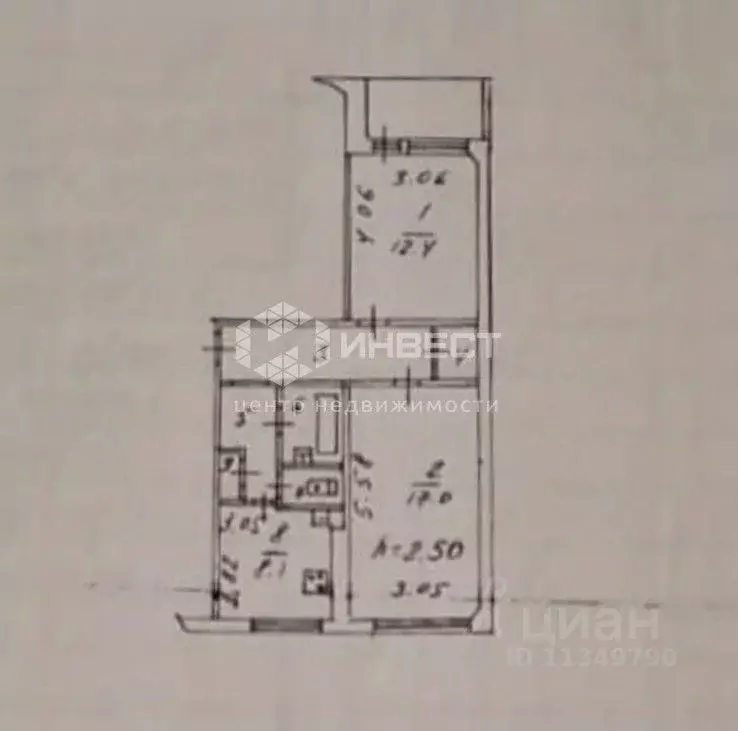 2-к кв. Мурманская область, Мурманск Молодежный проезд, 4 (56.3 м) - Фото 2