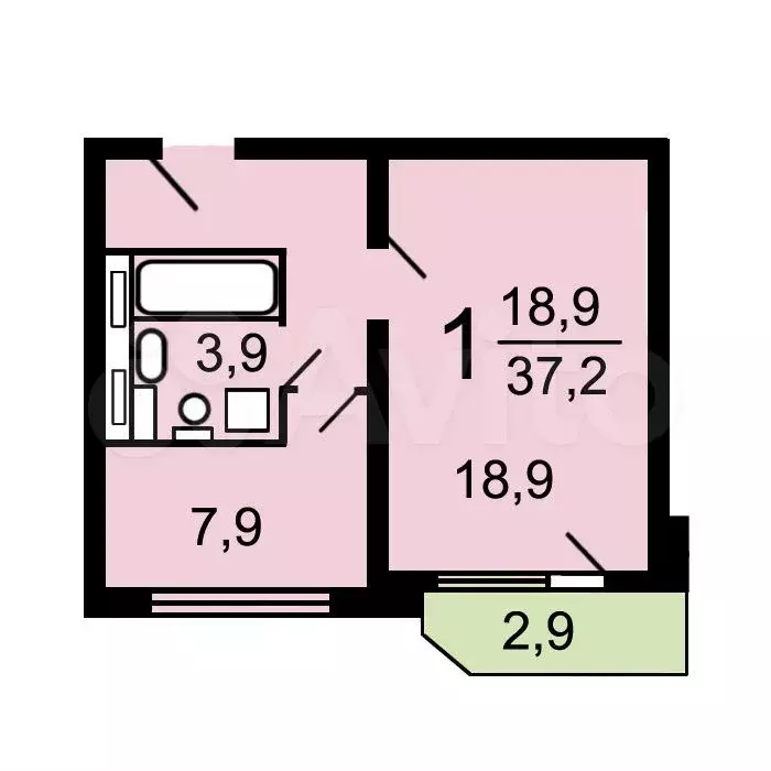 Аукцион: 1-к. квартира, 37,6 м, 5/10 эт. - Фото 0