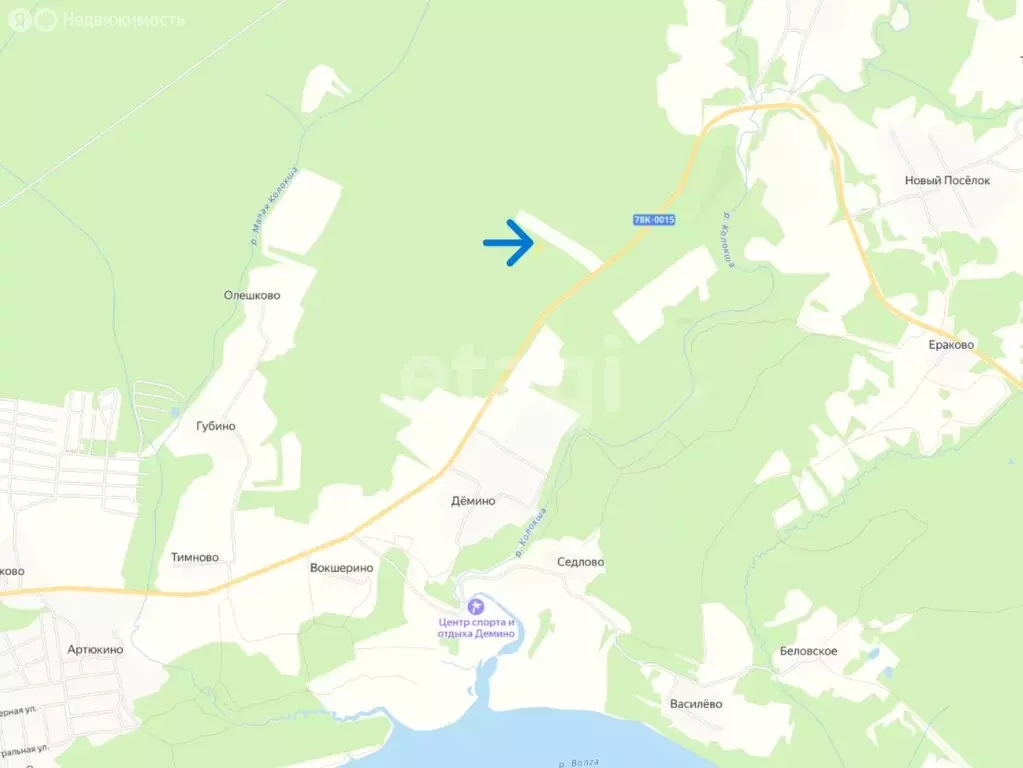 Участок в Ярославская область, Рыбинский муниципальный округ, деревня ... - Фото 1