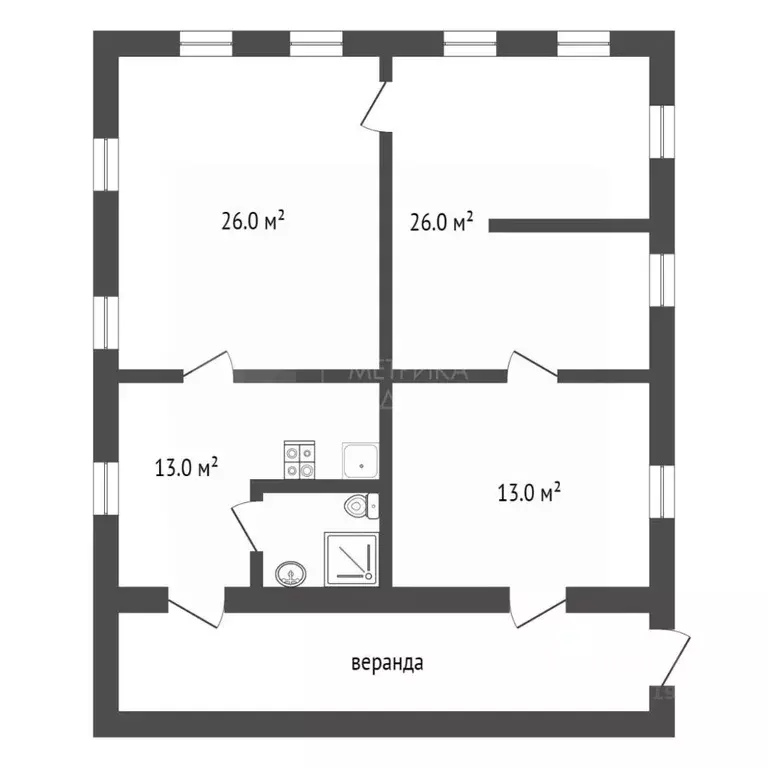 Коттедж в Тюменская область, Тюмень ул. Спорта (78 м) - Фото 1