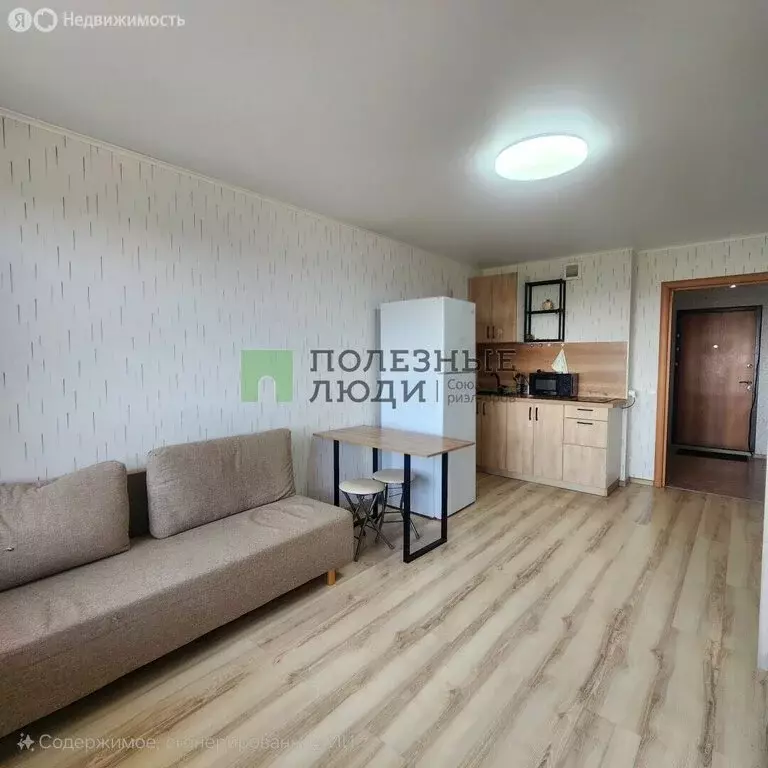 Квартира-студия: село Октябрьский, Полесская улица, 14 (24 м) - Фото 1