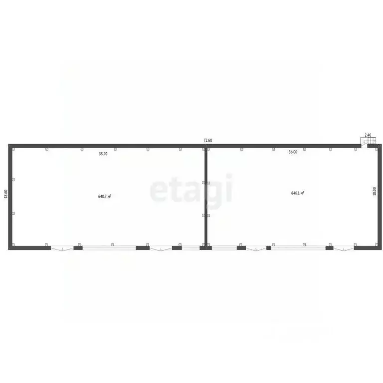 Склад в Ямало-Ненецкий АО, Новый Уренгой А панель,  (1296 м) - Фото 2