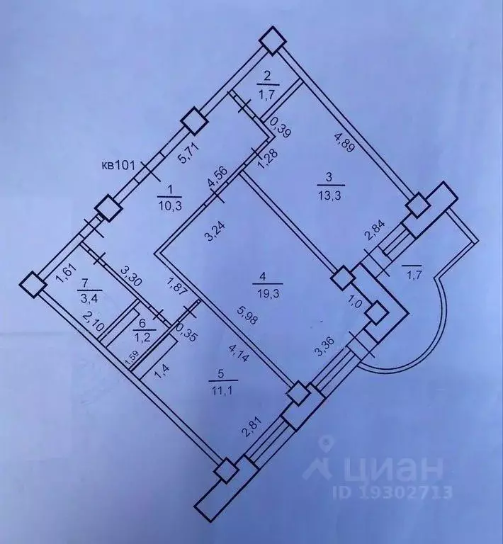 2-к кв. Оренбургская область, Оренбург ул. Терешковой, 10/3 (67.0 м) - Фото 1