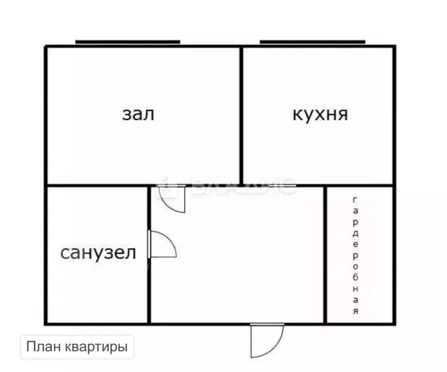 1-к кв. Приморский край, Уссурийск Угловая ул., 48 (32.8 м) - Фото 0