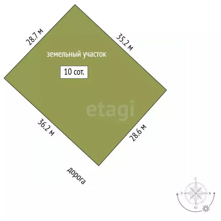 Участок в Татарстан, Альметьевск Урсала мкр, ул. Советская (10.0 сот.) - Фото 1