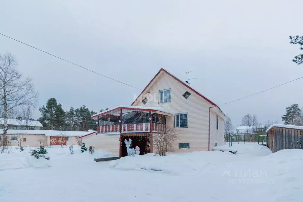 Дом в Карелия, Прионежский район, с. Деревянное ул. Новоселов, 9Б (248 ... - Фото 1