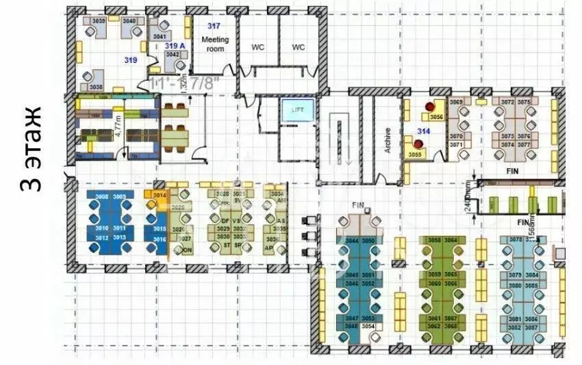 Офис 1769м2 - Фото 1