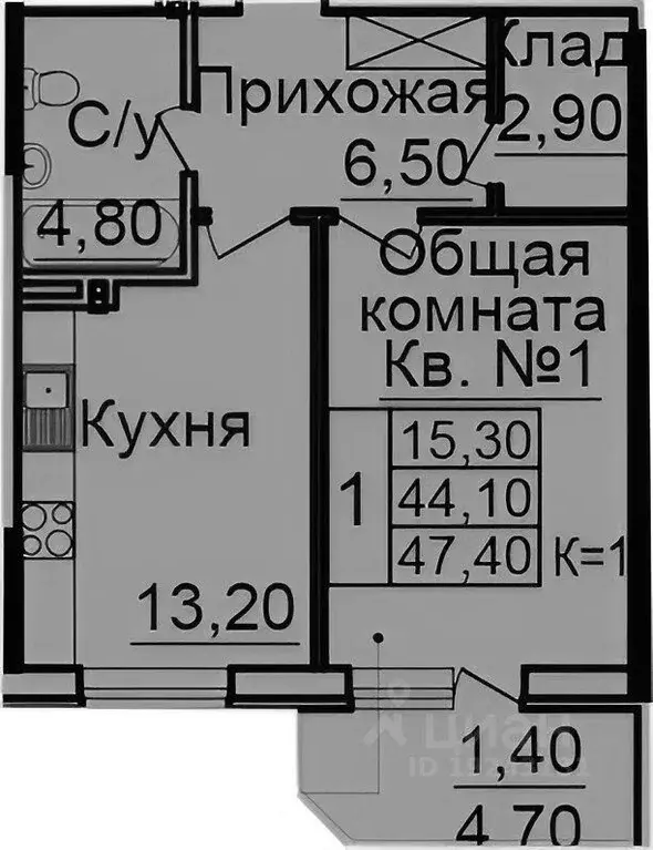 1-к кв. Ростовская область, Ростов-на-Дону Северный мкр, бул. ... - Фото 1