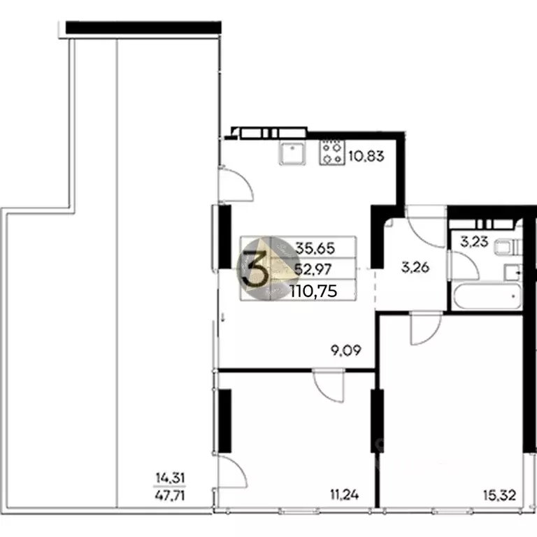 2-к кв. Крым, Алушта муниципальный округ, пос. Семидворье пер. ... - Фото 2