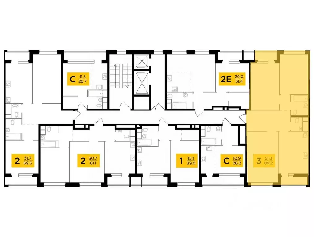 3-к кв. Москва Филатов Луг жилой комплекс, к6 (89.2 м) - Фото 0