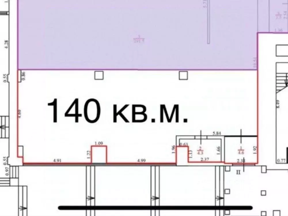 Торговая площадь в Москва Профсоюзная ул., 27К1 (140 м) - Фото 1