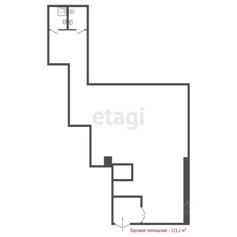 Торговая площадь в Свердловская область, Екатеринбург ул. Основинская, ... - Фото 2