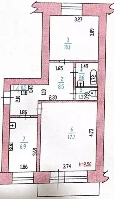 2-к кв. Алтайский край, Барнаул городской округ, Южный рп ул. ... - Фото 1