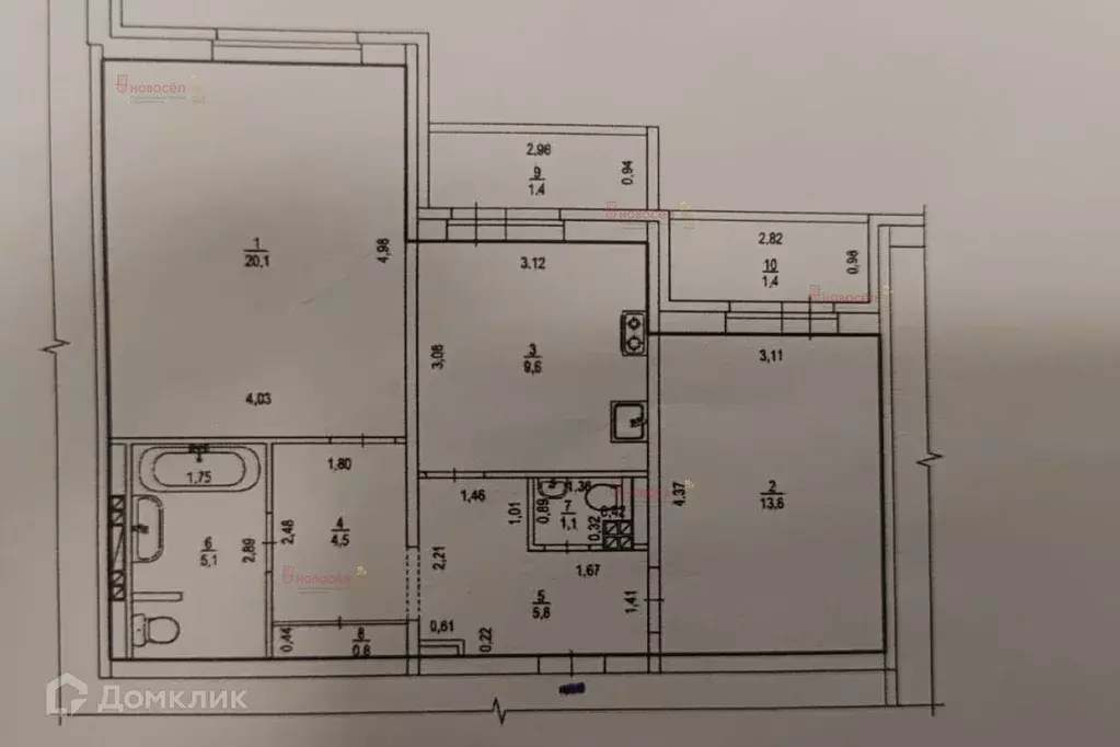 Продаётся 2-к квартира, 61 м - Фото 1