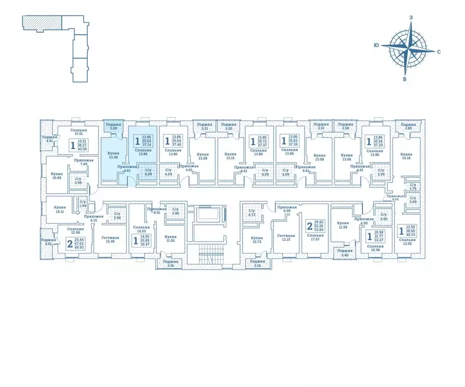 1-комнатная квартира: Монино, улица Генерала Ковачевича, 5к1 (37.4 м) - Фото 2