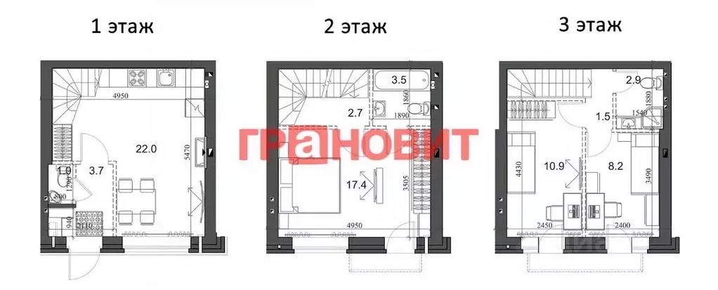 3-к кв. Новосибирская область, Новосибирский район, Мичуринский ... - Фото 1