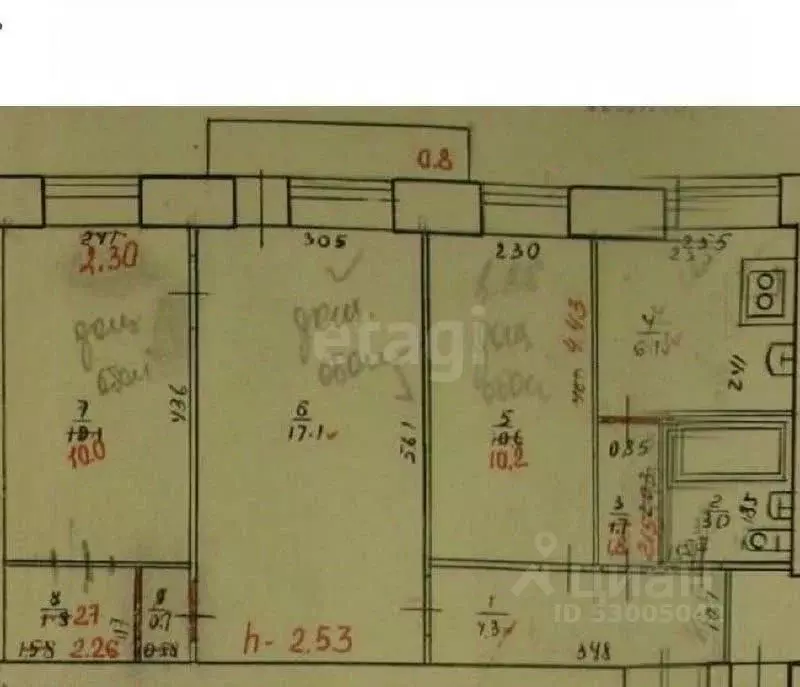 3-к кв. Забайкальский край, Чита ул. Энтузиастов, 7 (55.2 м) - Фото 1